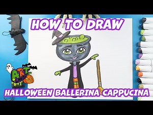 How to Draw Halloween Ballerina Cappucina