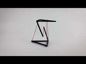ORIGINAL FIRST Tensegrity Physics Toy Illusion november 2019 I Floating Table Held Up By Strings