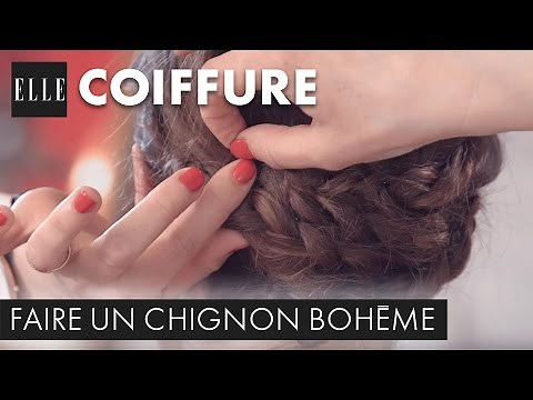 Tuto - Comment faire un chignon bohème I ELLE Coiffure