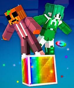 ¡Jarred y Luna en un bloque súper operativo en Minecraft! #game #gamingvideos #minecraft | Jardre