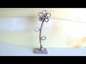 Amazing Metal Flower Art 🌸 | Creative Scrap Welding Idea