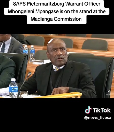 SAPS Pietermaritzburg Warrant Officer Mbongeleni Mpangase on the Madlanga Commission