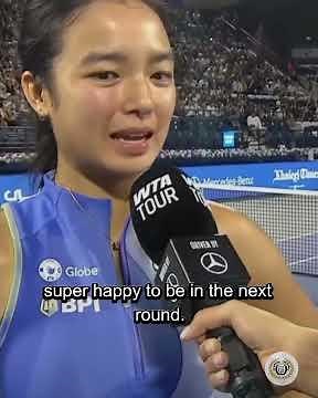 Interview of Alex Eala After Her Match Against Haley Baptiste in Dubai 2026