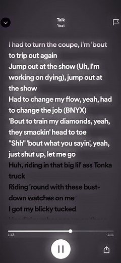 yeat 🗣️ #talk #spedupaudios #viral #yeat #yeattok #viral #blowthisup #goviral #xyzbca #spotify #fypシ #zyxcba #spotifylyrics #yeattalk #blowup #fyp