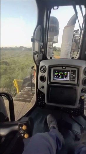 Inside View of the Caterpillar D8 Dozer in Heavy Work