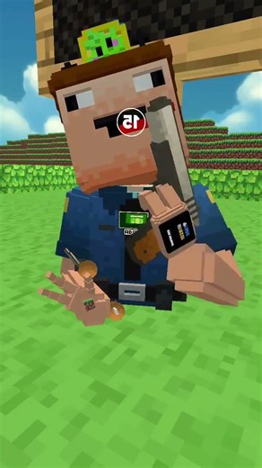 Officer Derpy heroically rescues kittens from a tree in #animalblocks #funny