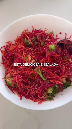 Viral, colorful, and nutritious salad to keep on hand with carrots, beets, and celery