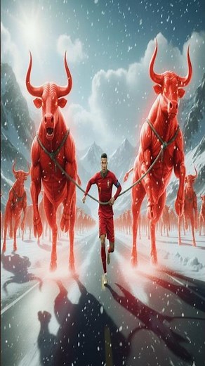 Can Ronaldo beat Messi, Neymar and Mbappe's Bulls? #goat #foryou