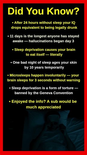 What Sleep Deprivation Actually Does To You 😴💀