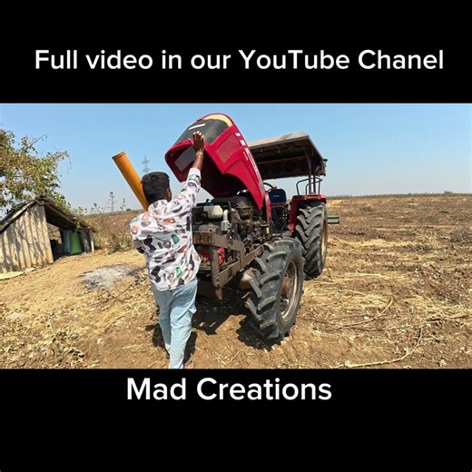 massey 9500 4w tractor 🚜😀 #madcreations #tractorvideo