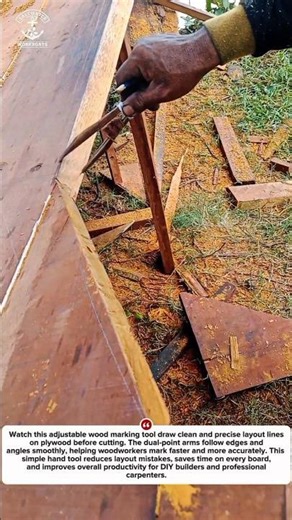 Fast & Accurate Wood Marking Tool in Action | Smart Layout for Clean Cuts