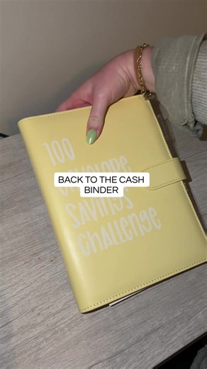Starting Fresh: 100 Envelope Savings Binder in Yellow