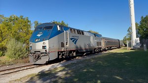 【杂草丛生的非电气化铁路】美国国铁Amtrak#98 入境加拿大（纽约宾夕法尼亚-多伦多联合车站）尼亚加拉瀑布站进站实录