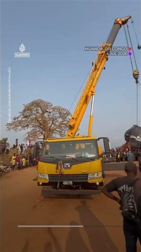 12-tonne whale removed from DR Congo beach | AJ #shorts