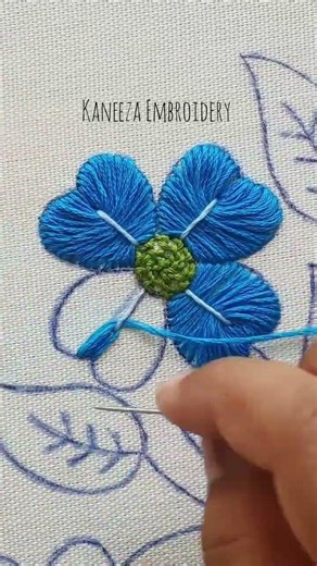 easy floral embroidery design #embroidery #handembroidery