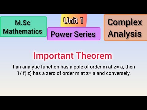 #pole nd #zero related #important #theorem - #powerseries #complexanalysis #maths #analyticfunction 