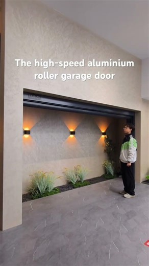 The high-speed aluminium roller garage door #home #aluminium #doors #garage #roller #build #design