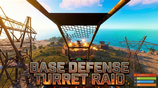 The solo raid that took on a base with maximum turret spam