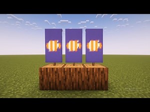 How To Make A Fish Banner In Minecraft
