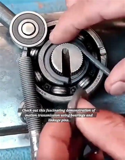 Exploring Mechanical Motion: A Simple Bearing and Linkage Demonstration