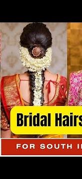 South Indian Bridal Hairstyle Ideas. 😍💃 #Beautiful Bridal hairstyles# #shootinstudio#