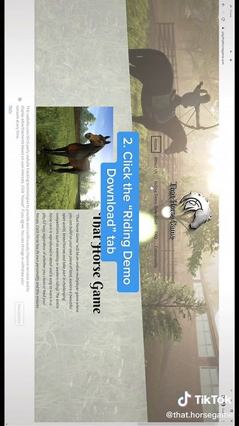HOW TO INSTALL THE FREE DEMO ! #horse #newhorsegame #horses #thathorsegame #game @thathorsegame