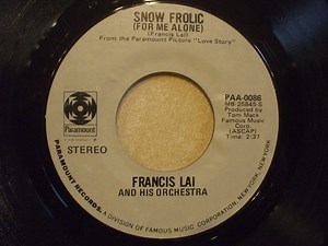 Francis Lai And His Orchestra - Snow Frolic (For Me Alone)