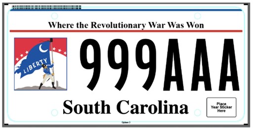 New S.C. license plate honors Revolutionary War history