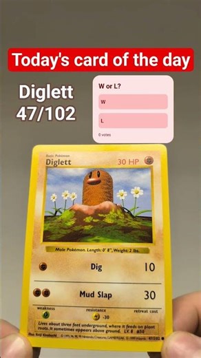 Card of the day 57 || Diglett 🟤 #shorts