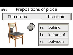 Prepositions of Place Quiz | English Grammar