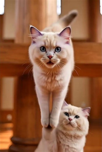 Mid-Air Magic! Paw coordination on point!