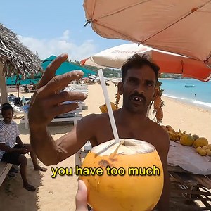 $0.65 King Coconut in Unawatuna, Sri Lanka! | The Buddymoon