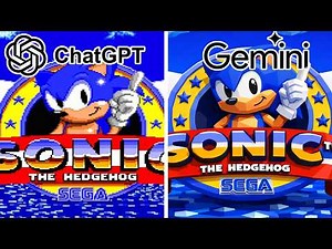 ChatGPT vs Gemini Criando SONIC do ZERO! (jogável?)