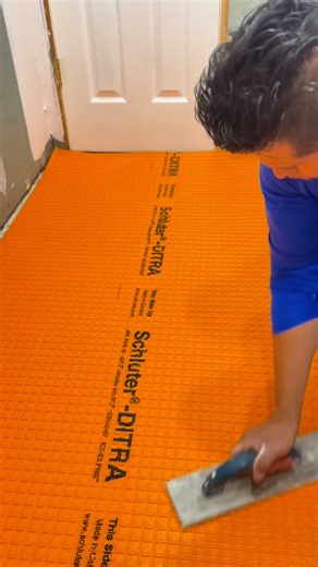 JC INNOVATE CONSTRUCTION INC on Instagram: "Installing an uncoupling membrane is one of the smartest steps in tile installation. It prevents cracks, protects against moisture, and keeps your floor looking perfect for years. Looking to remodel with peace of mind and long-lasting quality? 📲 Contact us today and let’s build your dream bathroom #tile #bathroomremodel #tileinstallation #remodeling #bathroomdesign #schluter #teamqep"