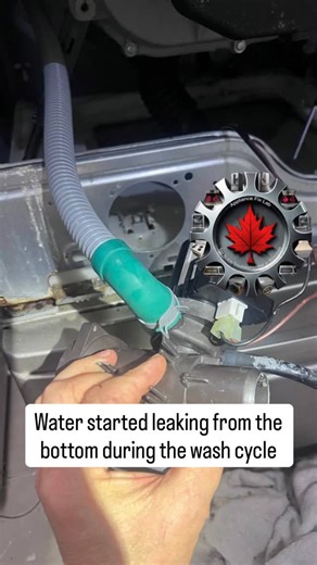 Appliance Fix Lab on Instagram: "Water on the floor after a wash cycle usually means something is failing inside. 💧 This front-load washer started leaking because the drain pump could no longer remove water properly. The unit was carefully opened, the drain pump was replaced, and the entire drain system was inspected. After the repair, the washer drained smoothly with no leaks and no excess noise. This is what professional washer repair looks like - correct diagnosis, proper parts, and attentio