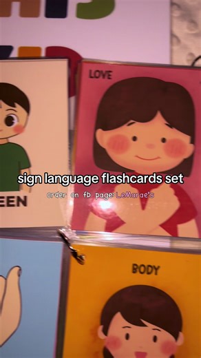 Sign Language Flashcards set