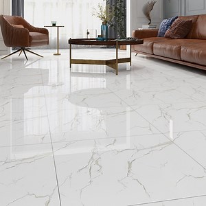 [Hot Item] Living Room 600X600 Porcelanato Piso Carrara White Marble Floor Tile