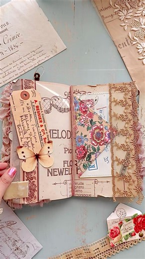 Ideas For How To Decorate A Junk Journal + Full Flip Through! #junkjournal #journal #journalideas