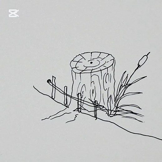 how to draw cutting tree #drawing #shorts #art #easydrawing