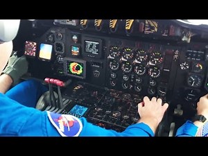 Research plane experiences severe turbulence flying through eye of Hurricane Matthew
