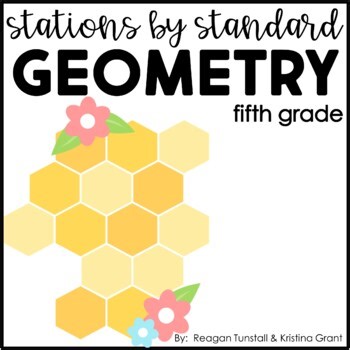 Stations by Standard Geometry Fifth Grade Math Centers