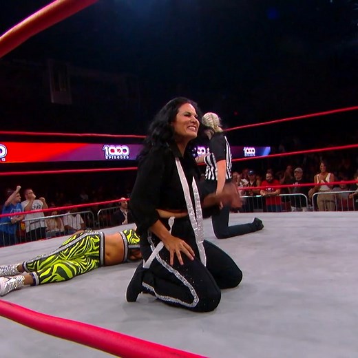 TNA Wrestling on Instagram: "Traci Brooks and Frankie Kazarian FINALLY put Eddie and Alisha Edwards behind them. #IMPACT1000"