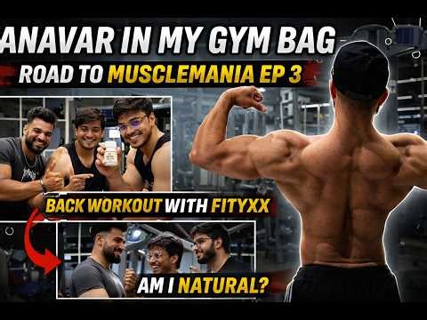 ANAVAR IN MY GYM BAG? 😳 | Road to Musclemania EP 3 | Back Workout with ‪@FITXYX‬