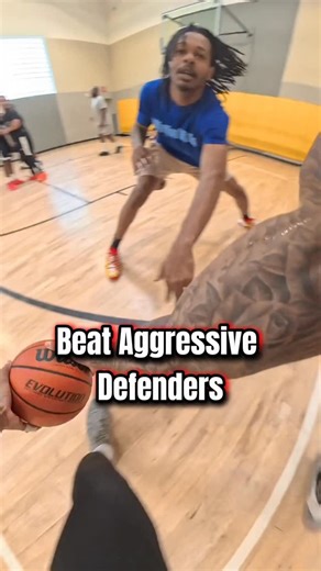 Middy God 🏀 on Instagram: "How To Beat Aggressive Defenders In Basketball Low rip through and attack #basketball #tipsandtricks #hoops #hooper #ballislife #iq #breakdown #fyp #nba #skills #moves #bball"