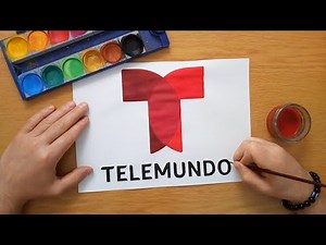 How to draw the TELEMUNDO logo