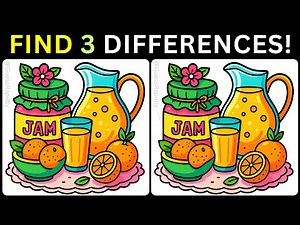 🧠See If You Can Spot Three⏳【#375 Brain Game Challenge Find 3 Differences】