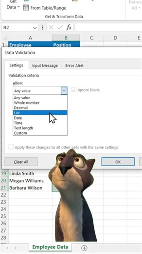 this is how to use data validation dropdown in excel #exceltips #excelhacks #exceltricks