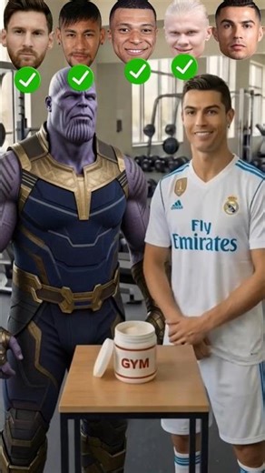 ⚽️Cristiano ronaldo becomes bodybuilder when eating magical powder #ronaldo #cristianoronaldo #cr7