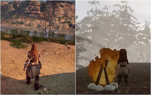 Horizon Zero Dawn PS1 Demake reimagines the title with a retro touch