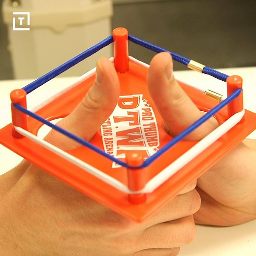 Settle the score with this legit thumb wrestling ring. | Thrillist
